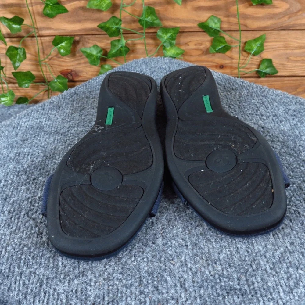 Grasshoppers‎ Cece Women Slingback Sandal Size 8 Casual Comfort Navy Blue Canvas_6